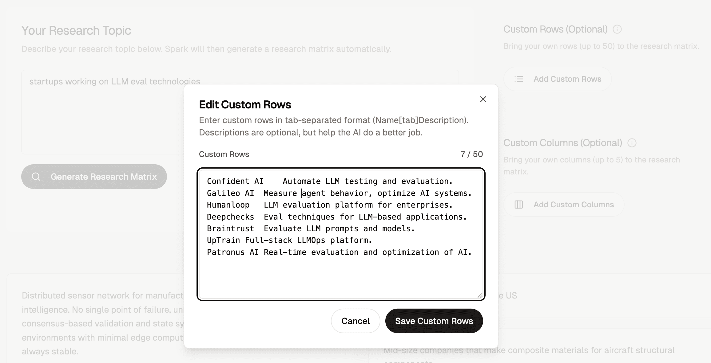 Bring Your Own Structure